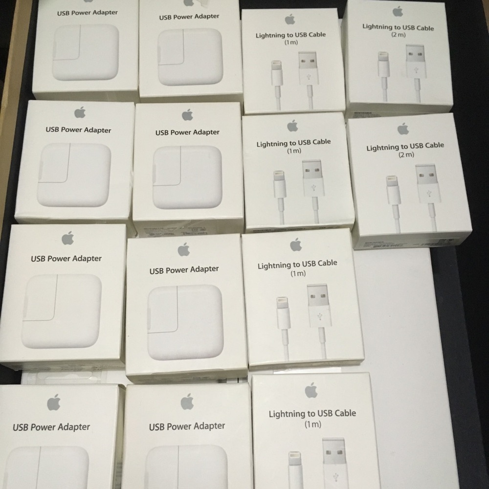 Original Iphone cable and adapter by Apple